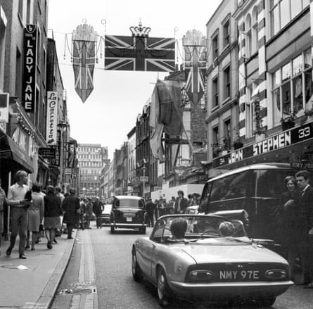 Carnaby Street during the Swinging 60s.