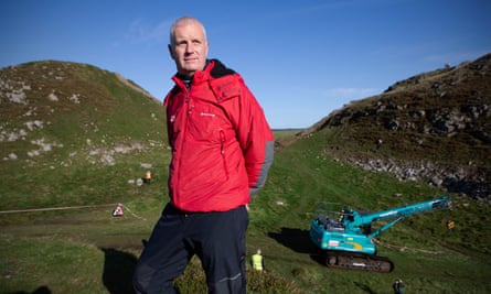 Andrew Poad, the National Trust’s general manager of the site, standing in the gap