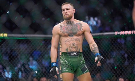 Conor McGregor prepares to fight Dustin Poirier in a UFC lightweight bout in July 2021. The former champion return to action helped trigger a split between the league and the US Anti-Doping Agency.